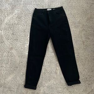 Washed Black Mom Jean